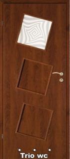 Trio WC Schiebetür Zimmertür Innentür Durchgangstür 60/ 70/ 80/ 90/ 100 Weiß