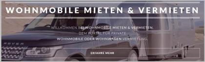 Das Portal für Wohnmobile oder Wohnwagen - Vermietung