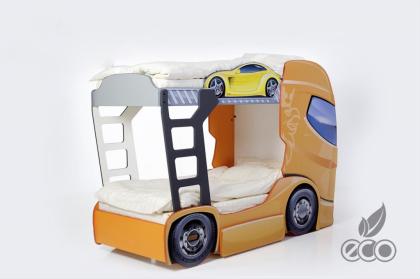 Babybett Kinderbett Jugendbett Autobett Holz Bett 3 FARBEN Truck+2 245/ 93 cm