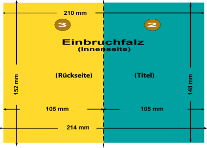 Veranstaltungskalender 500 Stück DIN A6 (offen DIN A5) auf 250g/ qm Karton