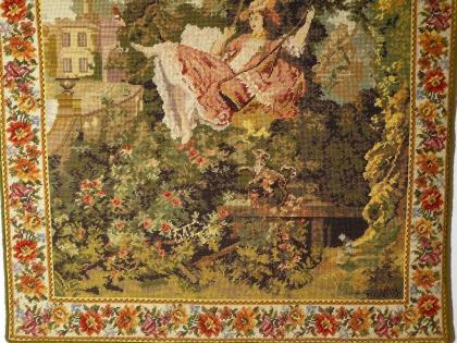 Bildteppich Gobelin gestickt alt (G047)