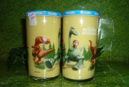 Bautzner Kindersenf Sammelglas DINO Glas 1