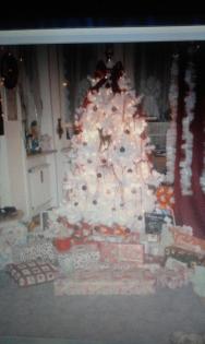 Weihnachtsbaum ca.165 cm Deluxe weiß , mit Lichterlette