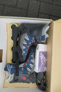 Inliner-Rollschuhe K2+Schutzhelm+Knie-, Ellenbogen-+Handschutz
