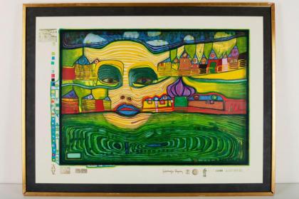 Hundertwasser Original Serigraphie 