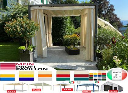 Pergola 7x3 Pavillon Zelt Restaurant personalisierte Farbe Stahl Pvc Café Garten