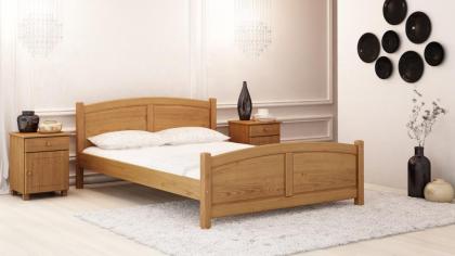 Bett Kieferbett Doppelbett mit Lattenrost Jugendbett 160x200 Eiche Holzbett