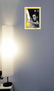 AUDREY HEPBURN auf Textil im Keilrahmen! Signierte Wanddeko. Chanel No. 5. Wands