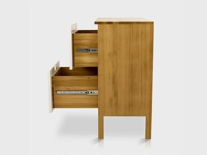 EVA KOMMODE EICHENHOLZ EICHENKOMMODE MASSIVHOLZ BLUM-BESCHLÄGEN 95x40x90cm