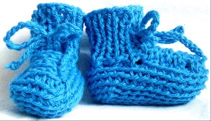 Erstlingsschuhe, Babyschuhe gestrickt