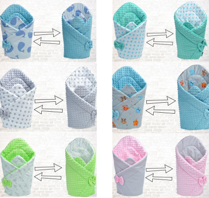 Babybettwäsche Kinderset Bettenset Minky Kissen Decke zweiseitig für Allergiker