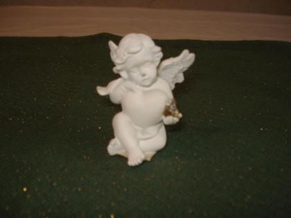 12 Engel mir Herz aus Polyresin, Polystein