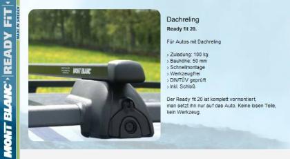 Relingträger/Dachträger Reling Mont Blanc