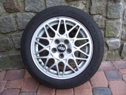 4 BBS Alu Kompletträder 205/50 ZR 15, 86 W, mit Sommerreifen