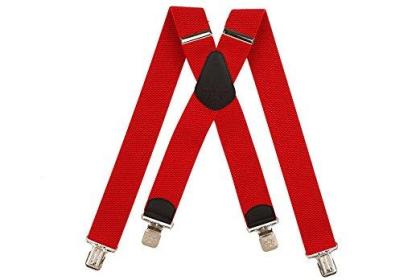 Herrenhosenträger Form X 5cm 130cm lang 4 starke Metallklipps klassisches Modell