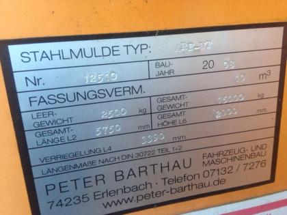 Abrollcontainer Abrollplattform Tank