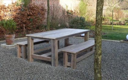 Stabile Bauholz Gartenbank Gera von www.exklusivdutchdesign.de