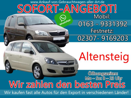 Kaufe jedes Auto Altensteig | Ankauf von Autos Altensteig - Fairen Preis verkauf