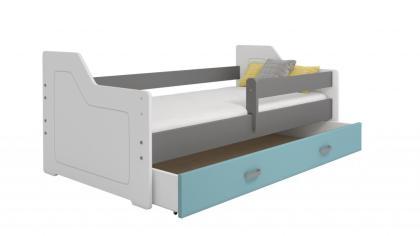 Details zu Bett Jugendbett Kinderbett Babybett mit Schublade und Lattenrost 160x