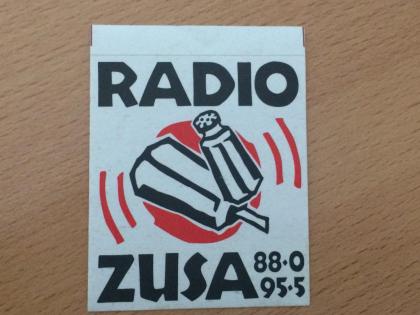 AUFKLEBER, STICKER, neu, > RADIO ZUSA >, ein Sender aus LÜNEBURG, ganz selten, b