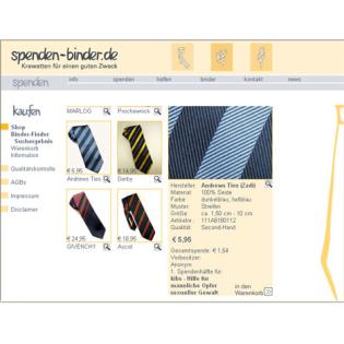 Spenden-binder.de - Krawatten für einen guten Zweck