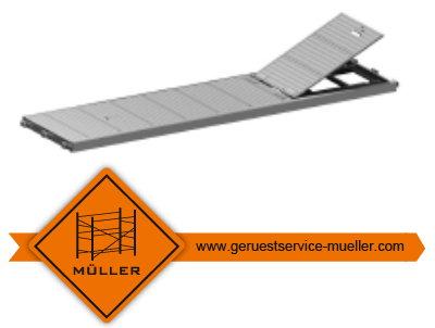 Layher kompatibel,Durstiegstafel mit Alubelag 307,Leiterngang, Gebrauchtgerüst, 