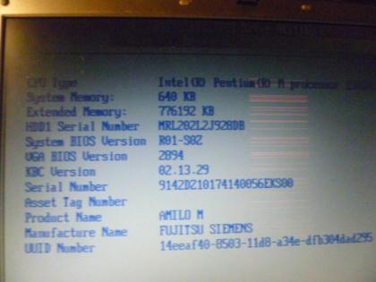 2 Laptop Amilo M Fujitsu Siemens einer mit Win7 Nr. 83