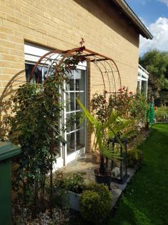 Rosenbogen BARCELONA Pergola Gartenbogen Torbogen Rosensäule