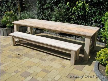Stabile Bauholz Gartenbank Gera von www.exklusivdutchdesign.de