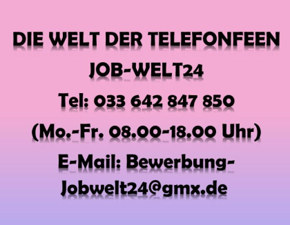 Telefonistin Heimarbeit Moers und ü-all Job Arbeit Homeoffice- Verdienst bis 43,