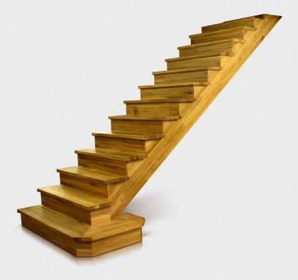 FREITRAGENDE TREPPEN ZUR SELBSTMONTAGE TYP U, L ESCHE BUCHE EICHE MASSIVHOLZ SCH