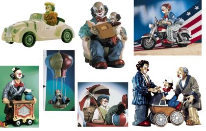 Clownsfiguren zu verkaufen