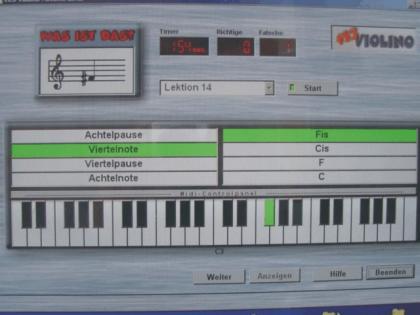 Notenprogramm PC Software Klavier/Keyboard, Kids lernen Noten