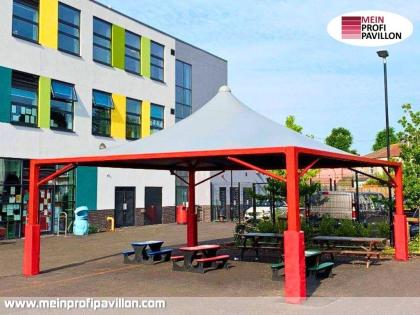 Pavillon 6x6 Überdachung Pagodenzelt Festzelt Pvc Terrassendach Pergola Terrasse