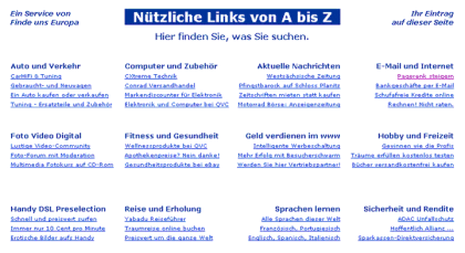 Nützliche Links von A bis Z