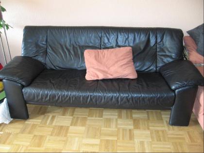 Rolf Benz Leder-Couch 3-Sitzer