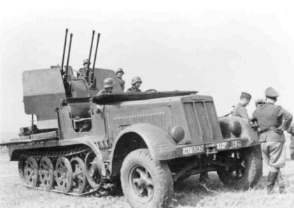 Wehrmacht Halbkette 8 Tonnen mittlerer Zugkraftwagen Sd.KFZ. 7 - 10 - 250 Räder