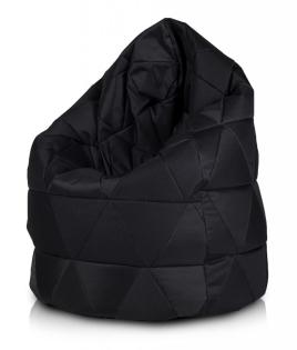 Sitzsackhülle Mega Sako Mix schwarze Dreiecke Schoner 135cm 340l Design Hit
