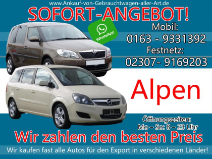 Kaufe jedes Auto Alpen | Ankauf von Autos Alpen - Fairen Preis verkaufen