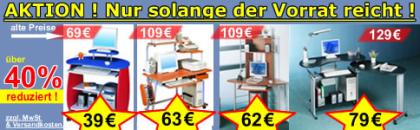 PC-Tische über 40% reduziert