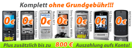 Top Angebot für Dauertelefonierer!  Die neue Handyflat !