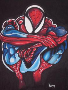SPIDERMAN Ölgemälde