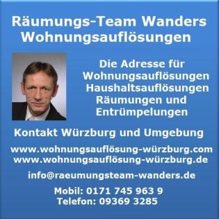 Wohnungsauflösung Haushaltsauflösung Entrümpelung Würzburg und Umgebung