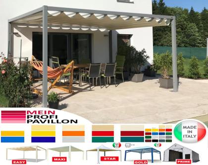 Pergola 4x3 Pavillon Zelt Restaurant personalisierte Farbe Stahl Pvc Café Garten