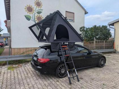 Dachzelt Autodachzelt Zelt Auto Alu Hardcase Schwarz/ Grau