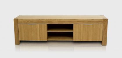 TV-BANK RTV-SCHRANK KOMMODE EICHENHOLZ EICHENSCHRANK MASSIVHOLZ 160x55x40cm
