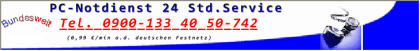 PC Notdienst & Computer Hilfe 24 Std. Service Bundesweit