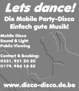 Lets dance! Die Mobile Party-Disco-Einfach gute Musik!