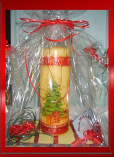 Dekor-Kerze - Das Ideal Weihnachtsgeschenk...