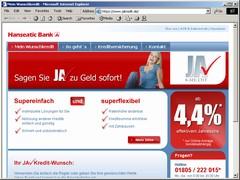Kredit der Hanseatic Bank